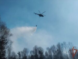 Авиация Росгвардии продолжает оказывать помощь в ликвидации природных пожаров в Свердловской области