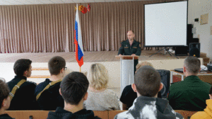 В Ульяновске офицер Росгвардии посетил учебные военные сборы
