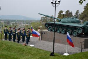 В Самарской области росгвардейцы приняли участие в открытии мемориала погибшим защитникам Родины