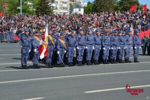 В Самарской области сотрудники и военнослужащие Росгвардии приняли участие в параде Победы