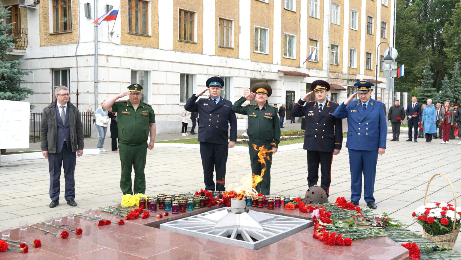 Возложение цветов рисунок