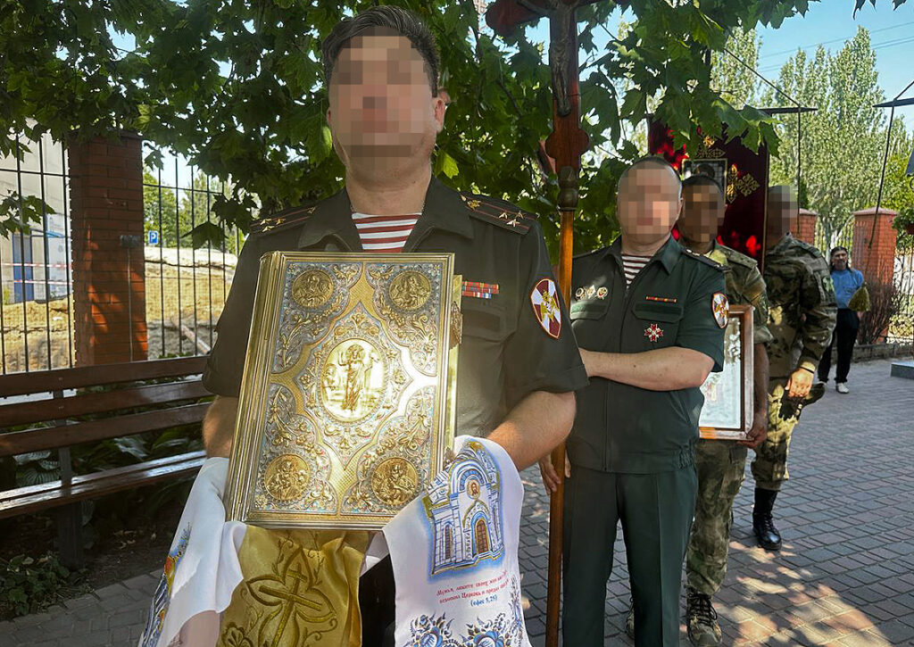 В Запорожской области росгвардейцы почтили память небесного покровителя ведомства святого князя Владимира