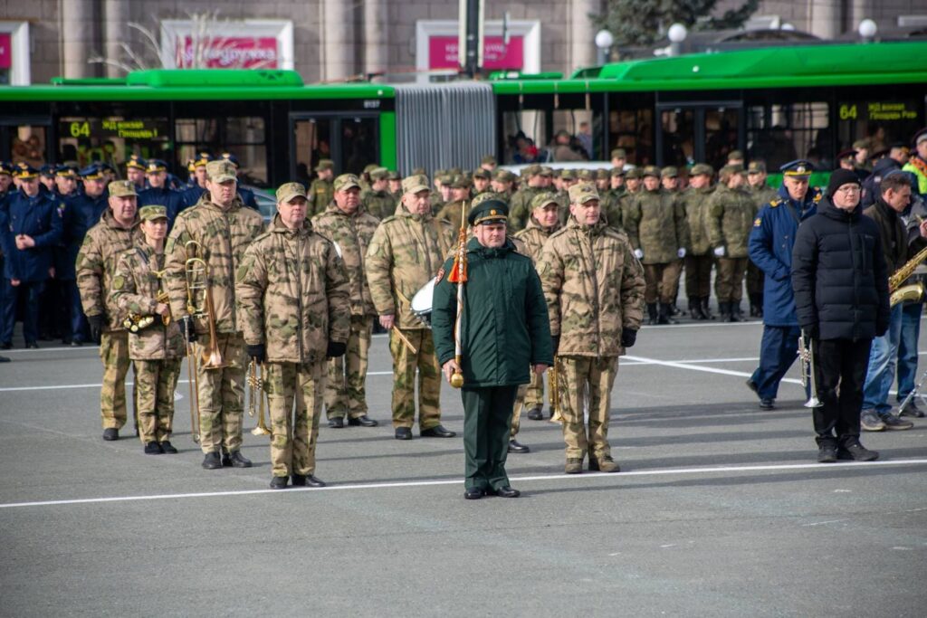Музыканты Росгвардии приступили к репетициям Парада Победы в Челябинске